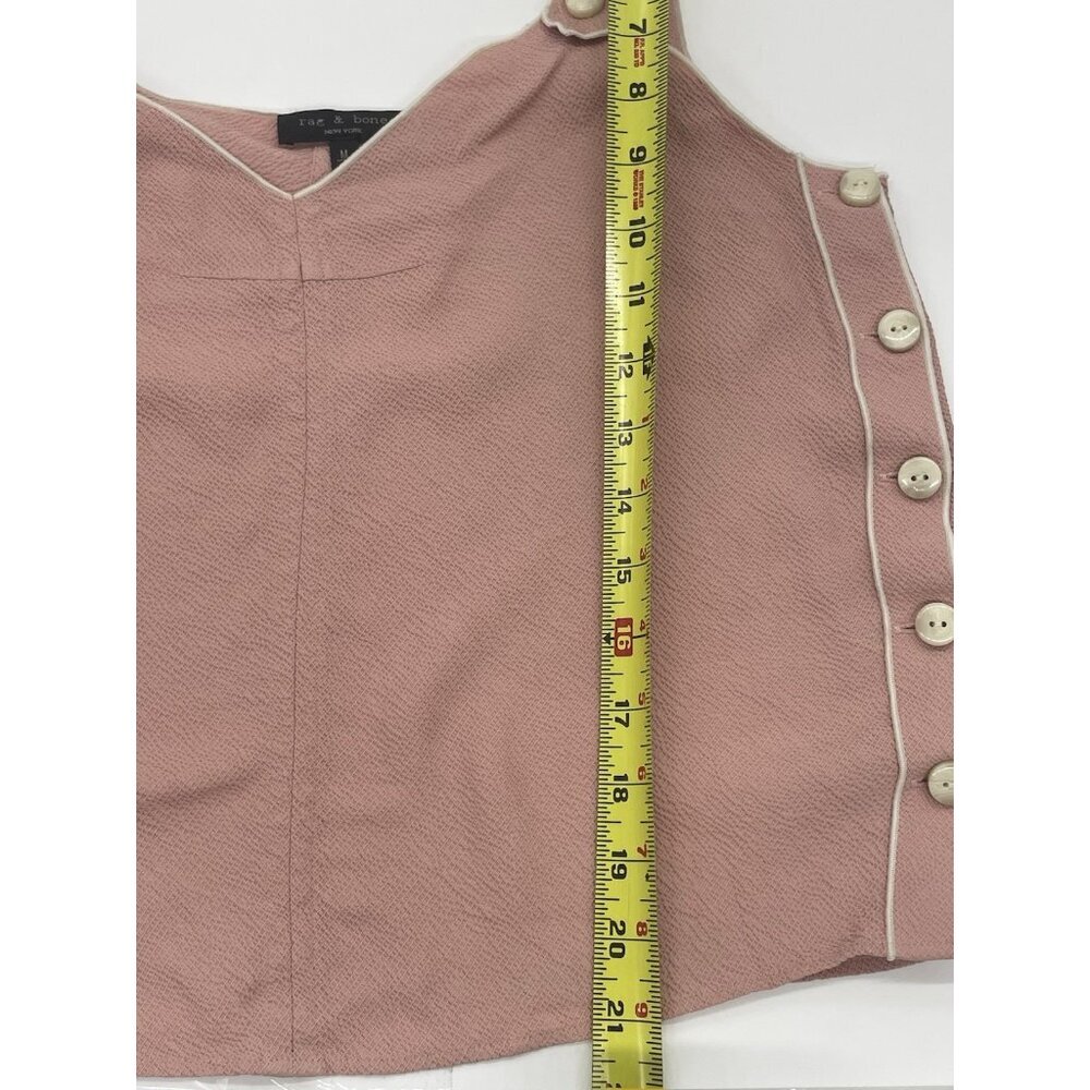 Rag & Bone Tia Sleeveless Top Button Trimmed Tank… - image 8